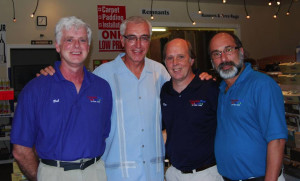 Ron with Bob Cowart, Ray Alter and Ron LaGuardia, CarpetsPlus COLORTILE of New York
